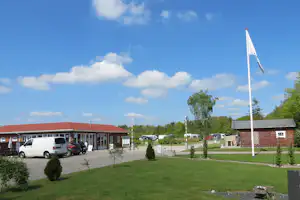 Holme Å Camping - Hauptgebäude und Rezeption vom Campingplatz