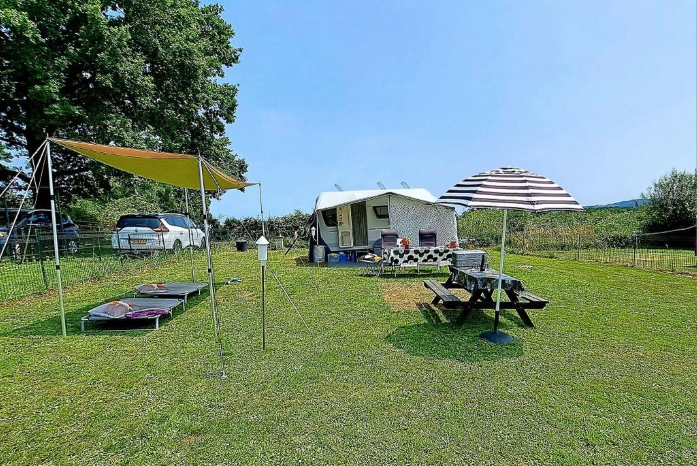 Hondencamping & Gîte Les Cerisiers - Standplätze auf dem Campingplatz
