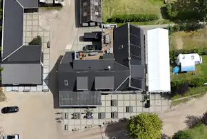 Houstrup Camping - Campingplatz aus der Vogelperspektive