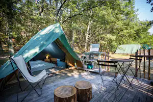 Huttopia Village Dieulefit huttopia camping dieulefit - Glamping-Zelt mit Terrasse