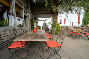 Insel-Campingplatz Sandseele - Terrasse