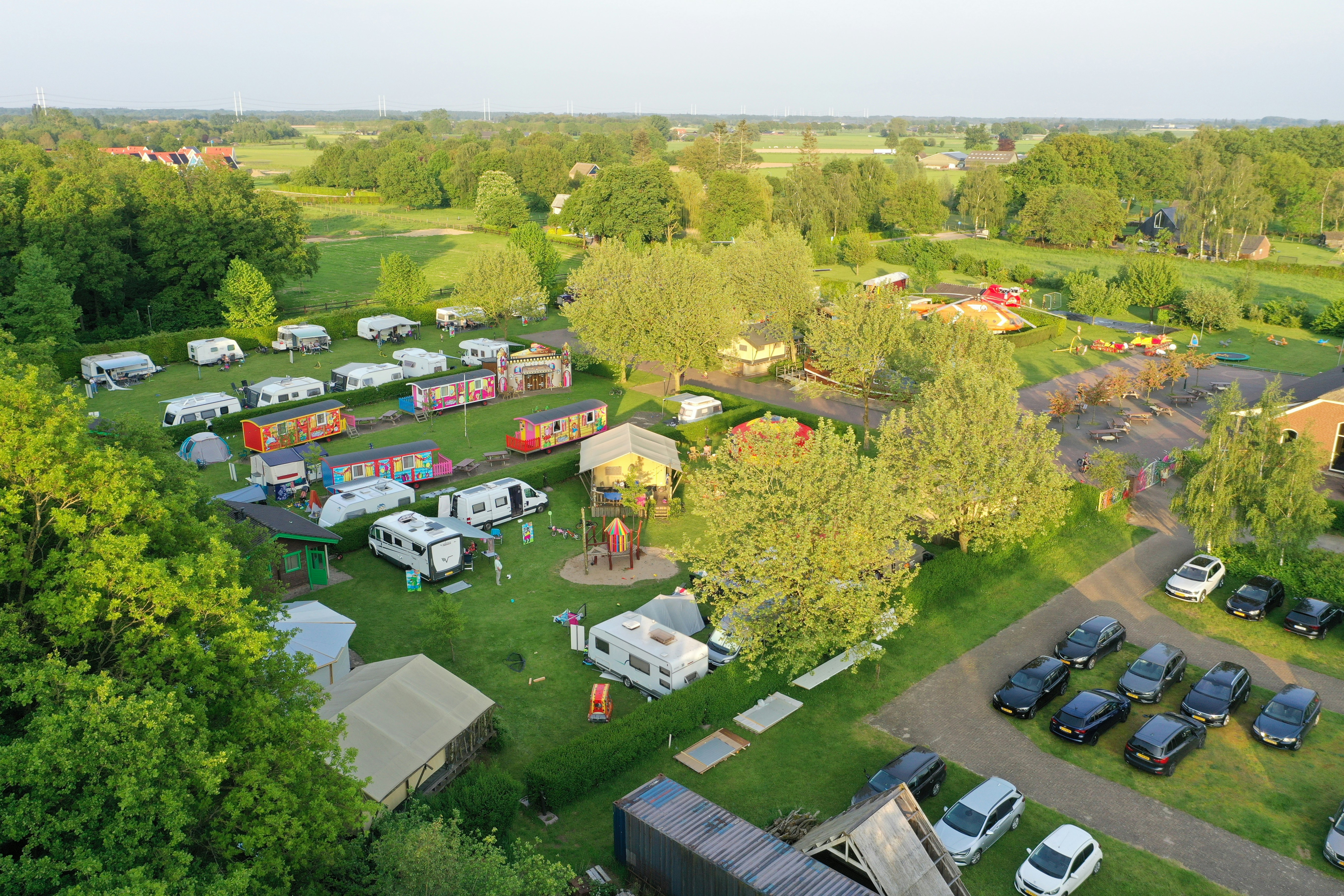 Jan Klaassen Dromenland  - Campingplatz aus der Vogelperspektive
