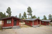 Johnsgård Turistsenter - Mobilheime mit Terrasse im Grünen auf dem Campingplatz 