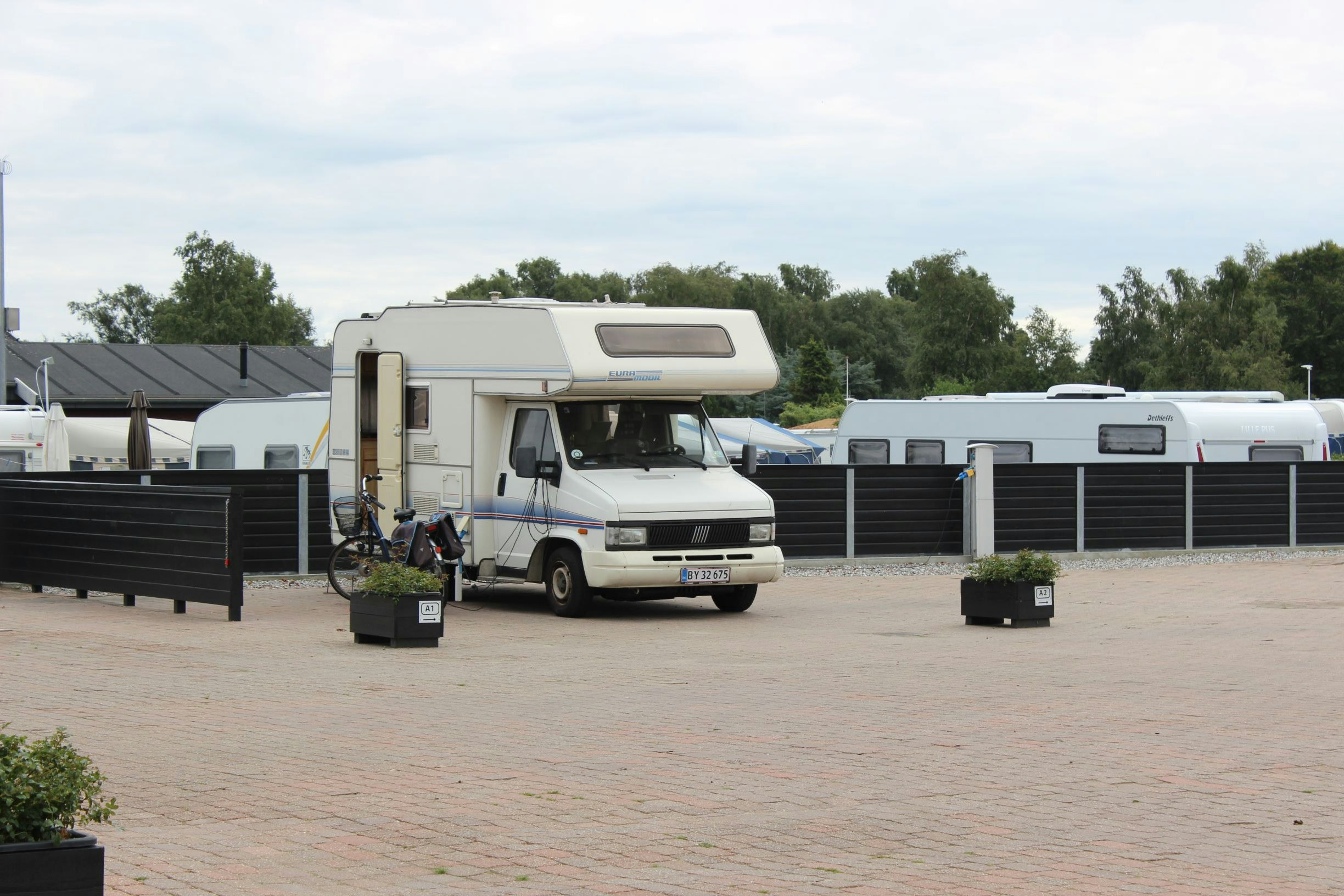 Juelsminde Strand Camping -  Wohnmobilstellplatz auf dem Campingplatz
