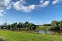 Campingplatz Julianna - Blick auf die nahegelegene Weser