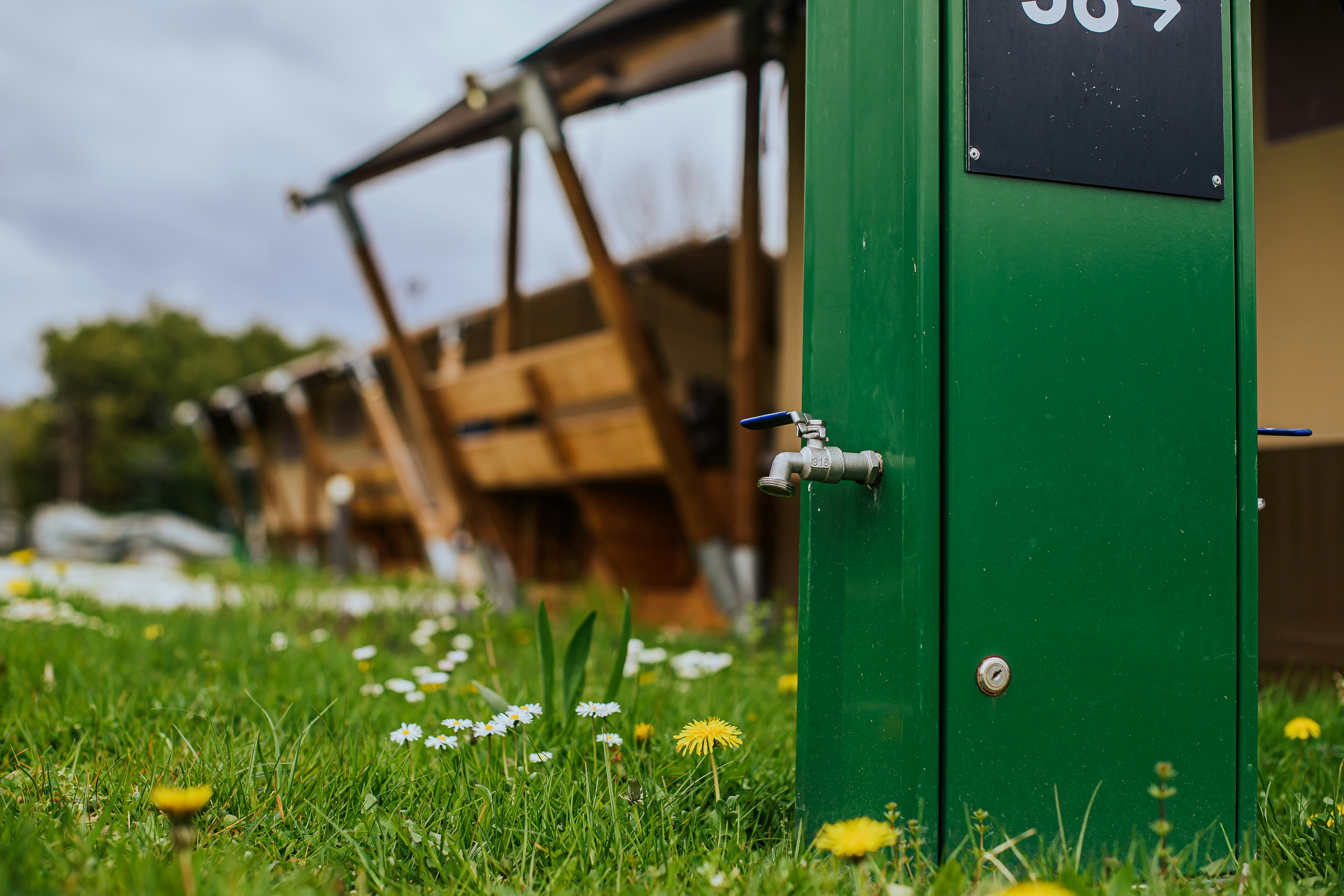 Kalahari Tent Terme Tuhelj - Wasseranschluss auf dem Campingplatz