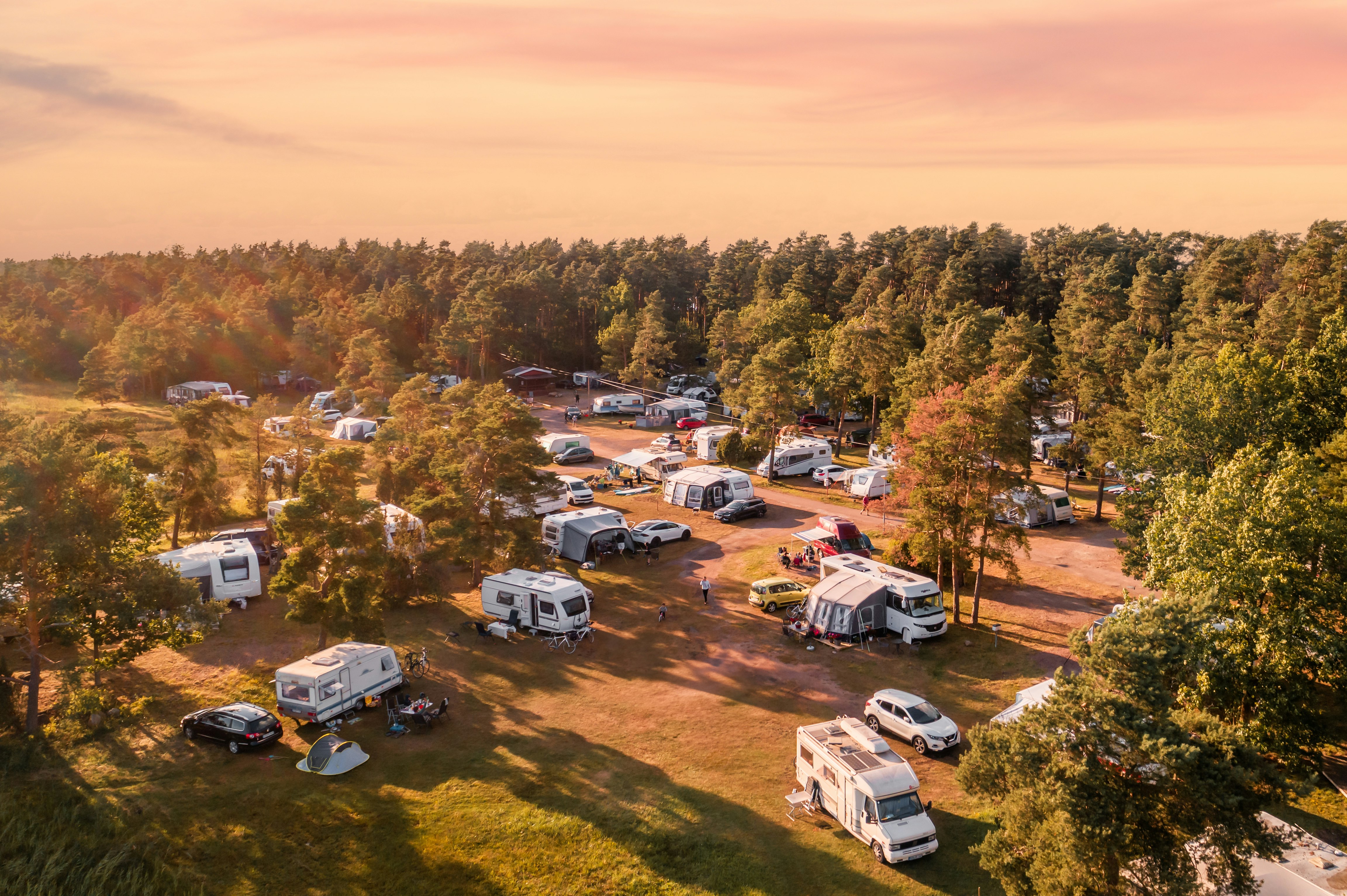 Kalmar Camping Rafshagsudden  - Luftaufnahme des Campingplatzes