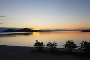 Kamp Oaza Lučica - Sonnenuntergang an der Adria