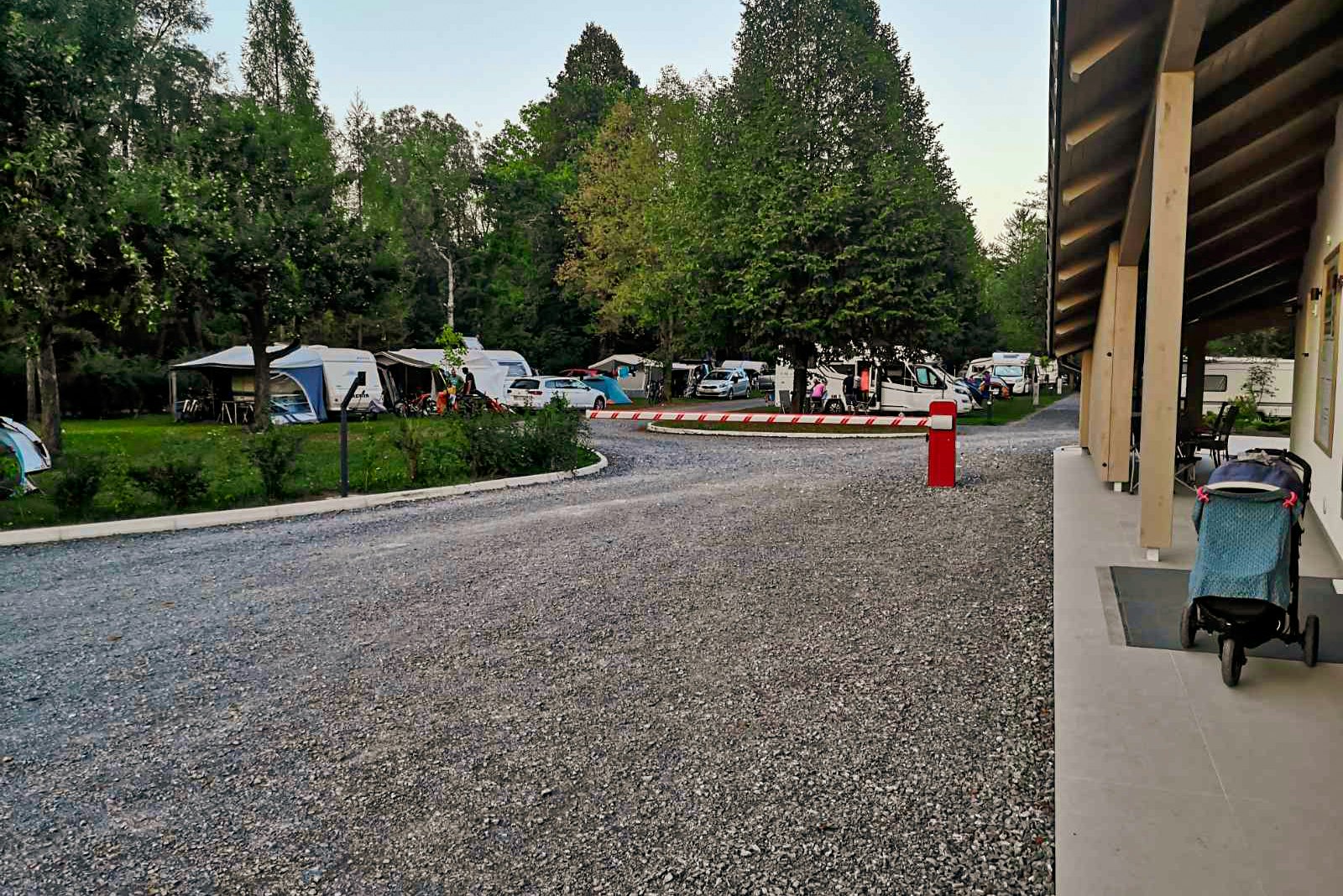 Kamp Savinja - Einfahrt des Campingplatzes