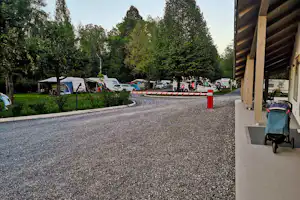 Kamp Savinja - Einfahrt des Campingplatzes