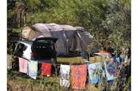 Kampeerterrein Termas da Azenha - Zelt auf dem Campingplatz