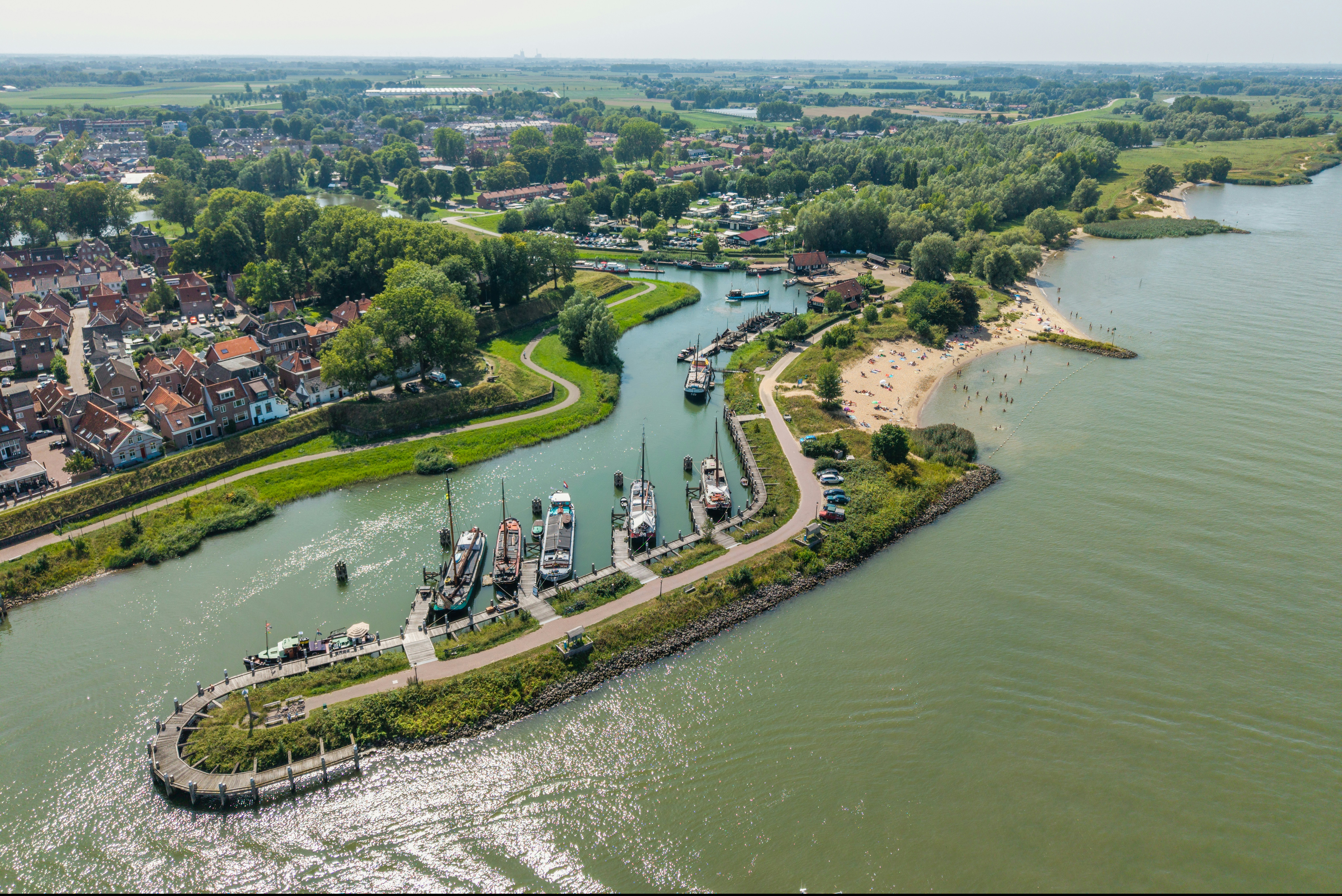 Kampeervereniging de Mosterdpot  - Campingplatz aus der Vogelperspektive
