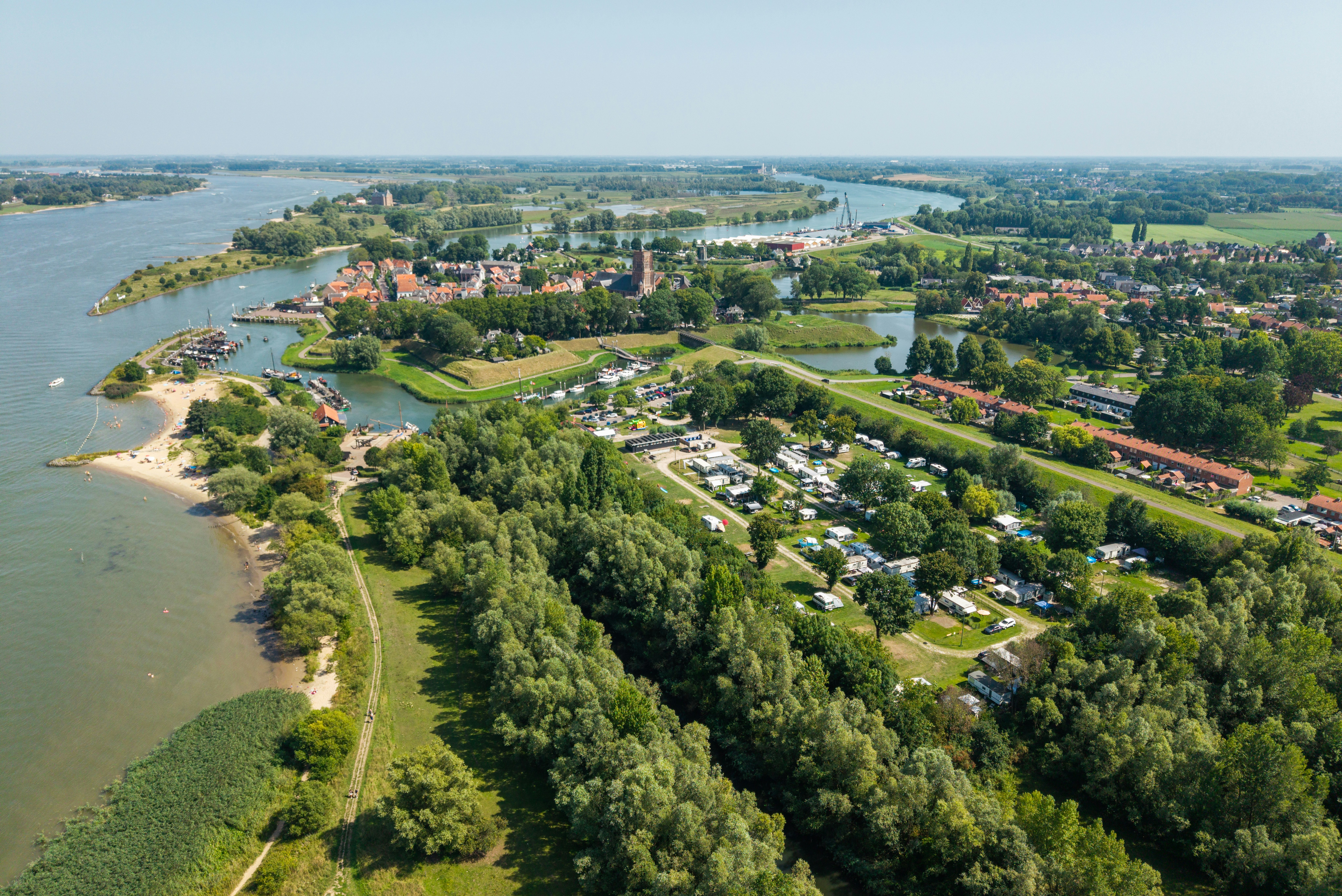 Kampeervereniging de Mosterdpot  - Luftaufnahme des Campingplatzes
