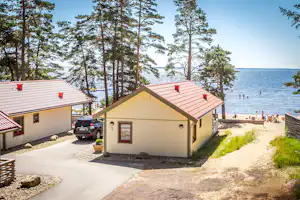 Bomstadbaden Camping Karlstad SweCamp Bomstadbaden Camping Karlstad - Mobilheim mit Blick auf den See