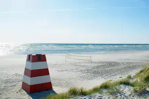 Kattegat Strand Camping - Beachvolleyball Feld am Strand