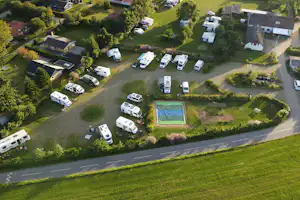 Købingsmark-Strand-Camping - Campingplatz aus der Vogelperspektive