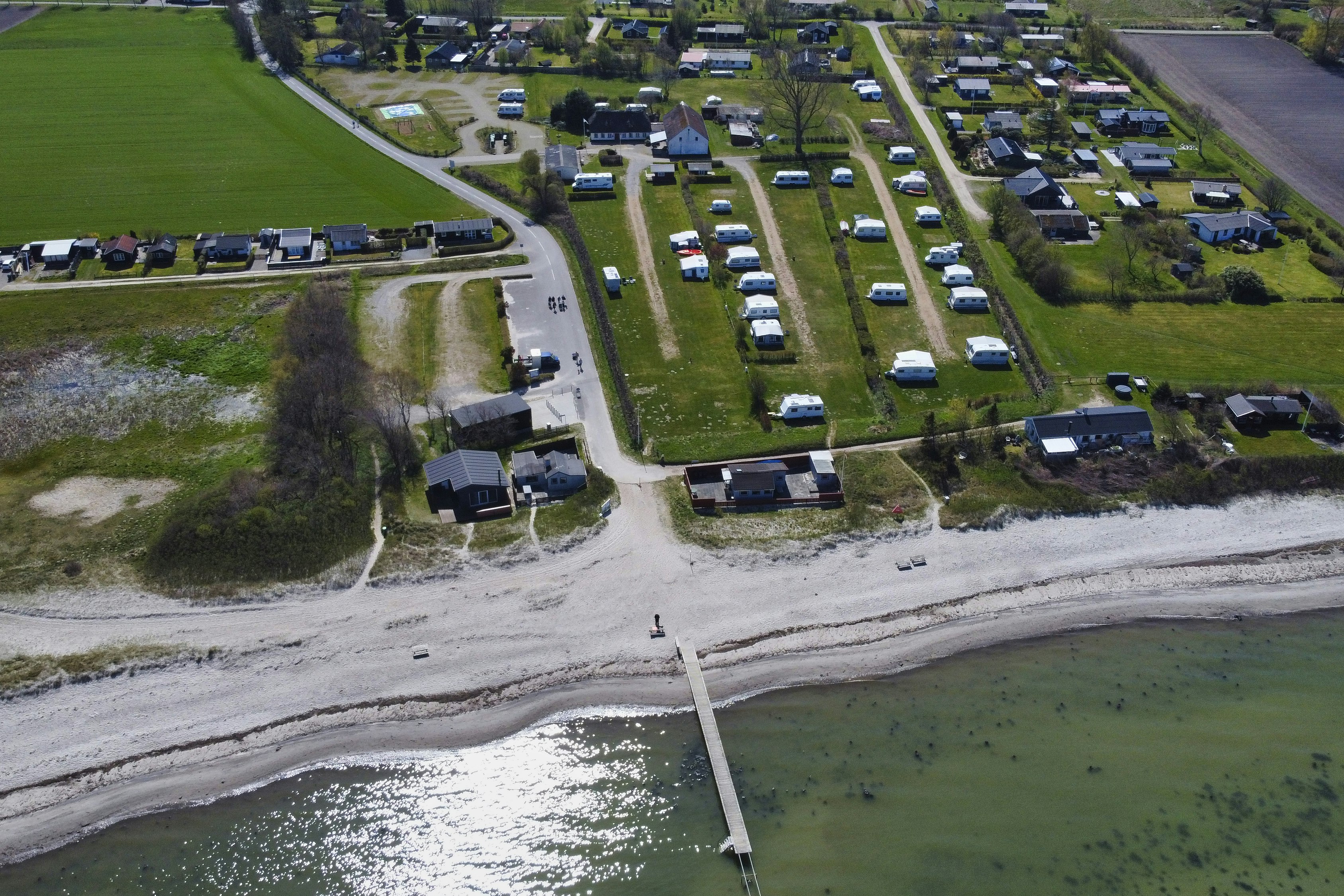Købingsmark-Strand-Camping  - Luftaufnahme des Campingplatzes