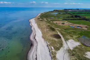 Købingsmark-Strand-Camping - Blick auf die Küste aus der Vogelperspektive