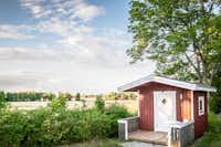 Kerstins Camping - Kleine Mobilheim-Hütte für 2 Personen auf dem Campingplatz