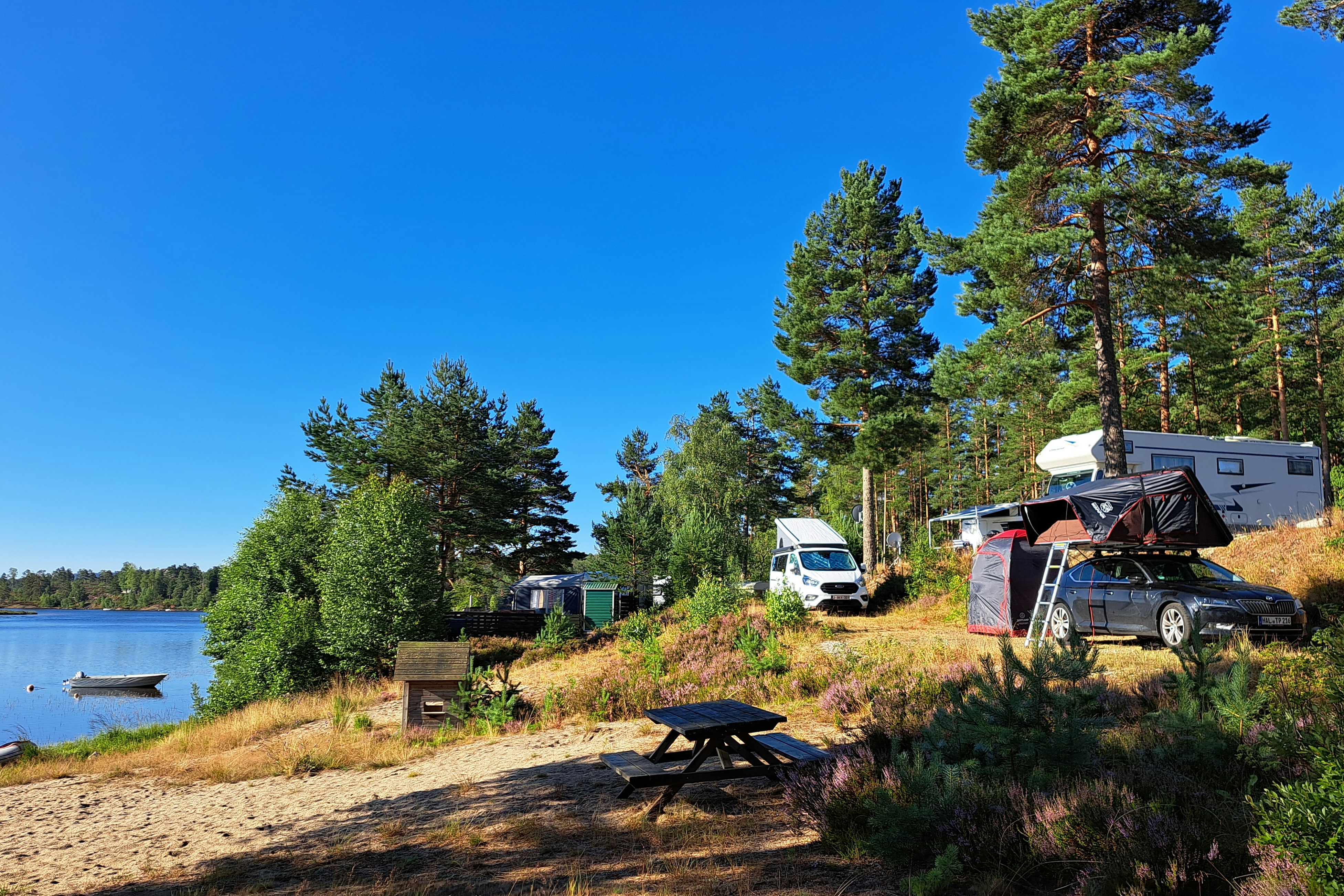 Kilefjorden Camping - Stellplätze am Wasser
