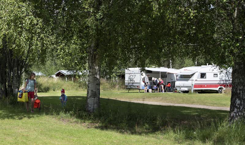 Klarälvens Camping - Gäste auf dem Campingplatz