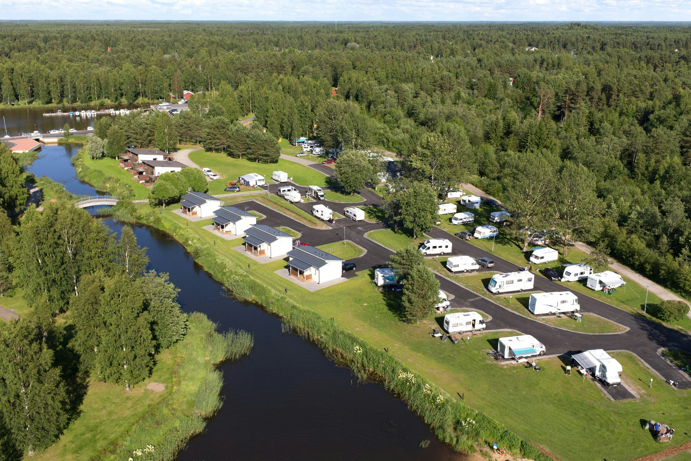 Kokkola Camping Meripuisto  - Campingplatz aus der Vogelperspektive