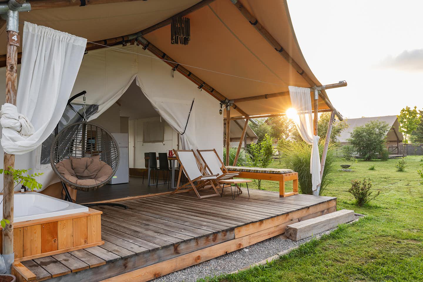 Kolpa Resort Glamping - Glamping-Zelt auf dem Campingplatz