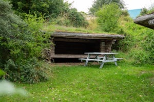 Kongsøre camping - Kleine Hütte auf dem Campingplatz