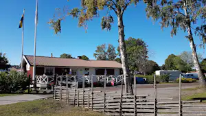 Korskullens Camping - Eingang des Campingplatz
