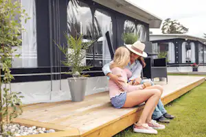 Kronocamping Lidköping - Gäste auf ihrem Stellplatz