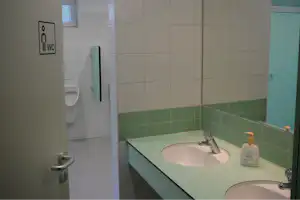 Kur-Camping Rumkerhof - - Sanitärbereich vom Campingplatz