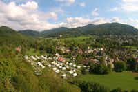 Kur- und Feriencamping Badenweiler - Blick auf den Campingplatz im Schwarzwald