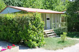 La Fontaine d'Annibal - Mobilheim mit Terrasse auf dem Campingplatz