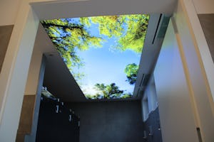 La Porte Hotel und Restaurant - Innenansicht des Sanitärgebäudes