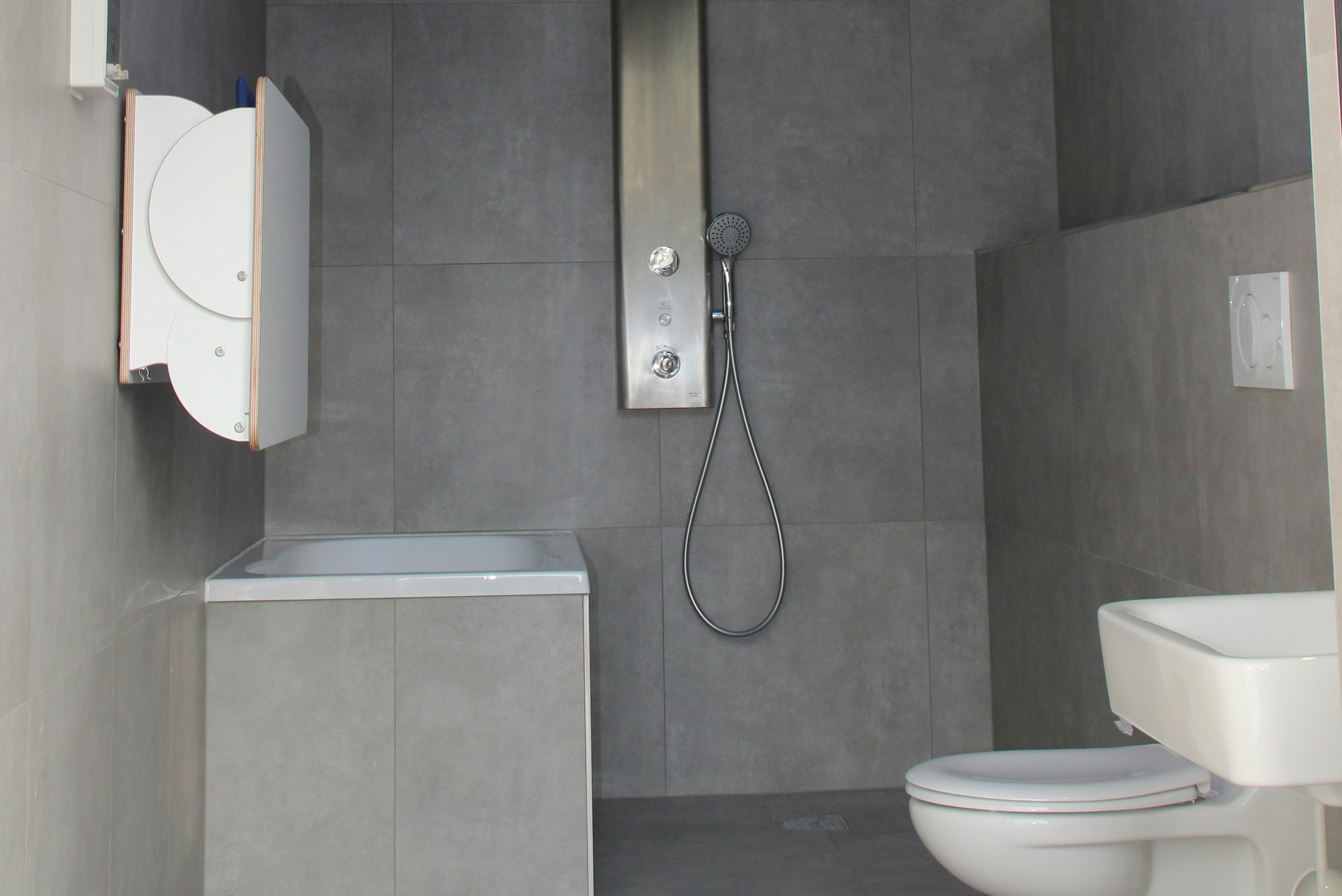 La Porte Hotel und Restaurant - Badezimmer auf dem Campingplatz