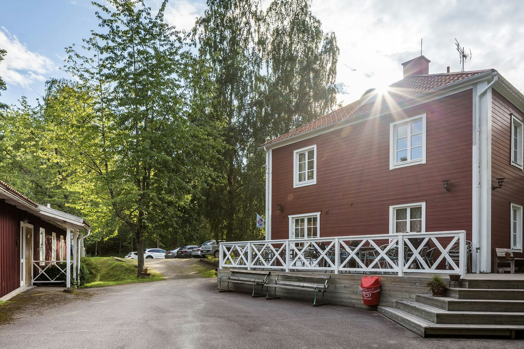 Läckö Strand - Servicegebäude auf dem Campingplatz