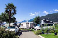 Lagocamp-Parkcamping Maccagno -  Wohnwagen- und Zeltstellplatz mit Blick auf den Lago Maggiore