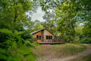 EuroParcs Ruinen Landclub Camping Ruinen - Mobilheim mit Terrasse im Grünen