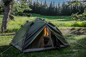 Langeland Camping - Zeltplatz in der Natur auf dem Campingplatz