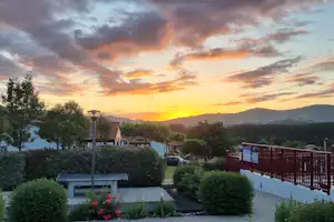 Larlapean - Sonnenuntergang über dem Campingplatz