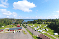 Laxsjöns Friluftsgård - Übersicht auf das gesamte Campingplatz Gelände 