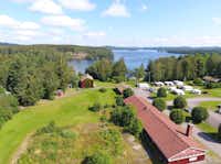 Laxsjöns Friluftsgård - Campingplatz Luftaufnahme