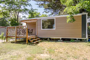 Le Parc de la Grève - Mobilheim mit Terrasse auf dem Campingplatz