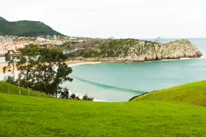Leagi Camping - Blick auf den Strand am Atlantik in der Nähe vom Campingplatz