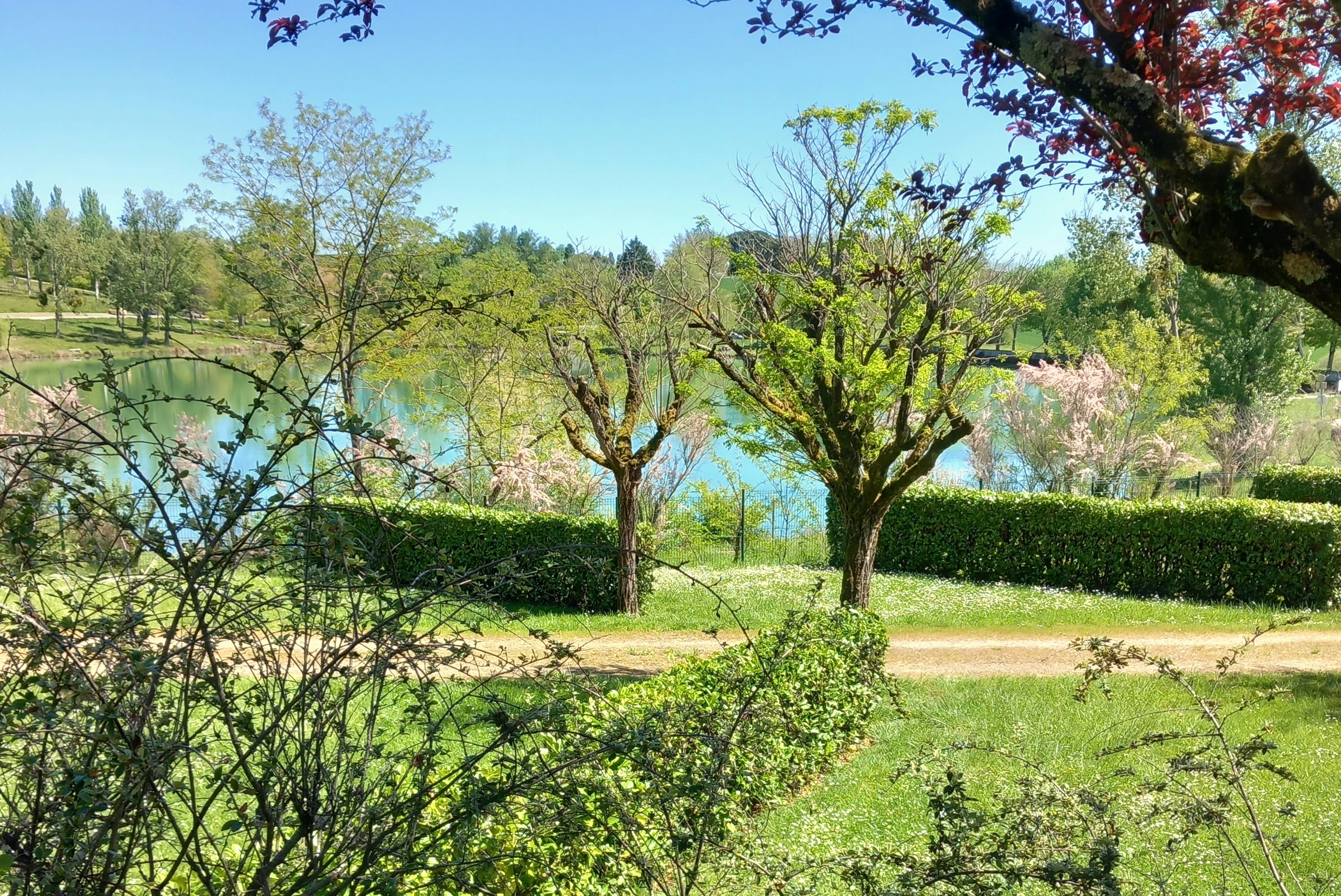 Les Auzerals Camping du Lac - Standplätze auf dem Campingplatz