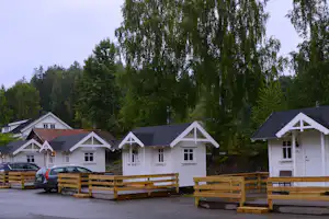 Lillehammer Camping - Mobilheime mit Veranda auf dem Campingplatz