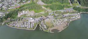 Lillehammer Camping - Übersicht auf das gesamte Campingplatz Gelände