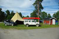 Lits Camping -  Zeltstellplätze und Wohnwagenstellplätze im Grünen auf dem Campingplatz