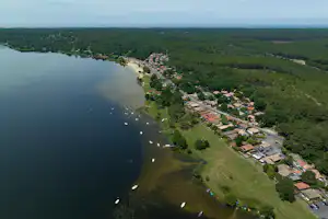 Lodging le Lac - Luftaufnahme des Campingplatzes