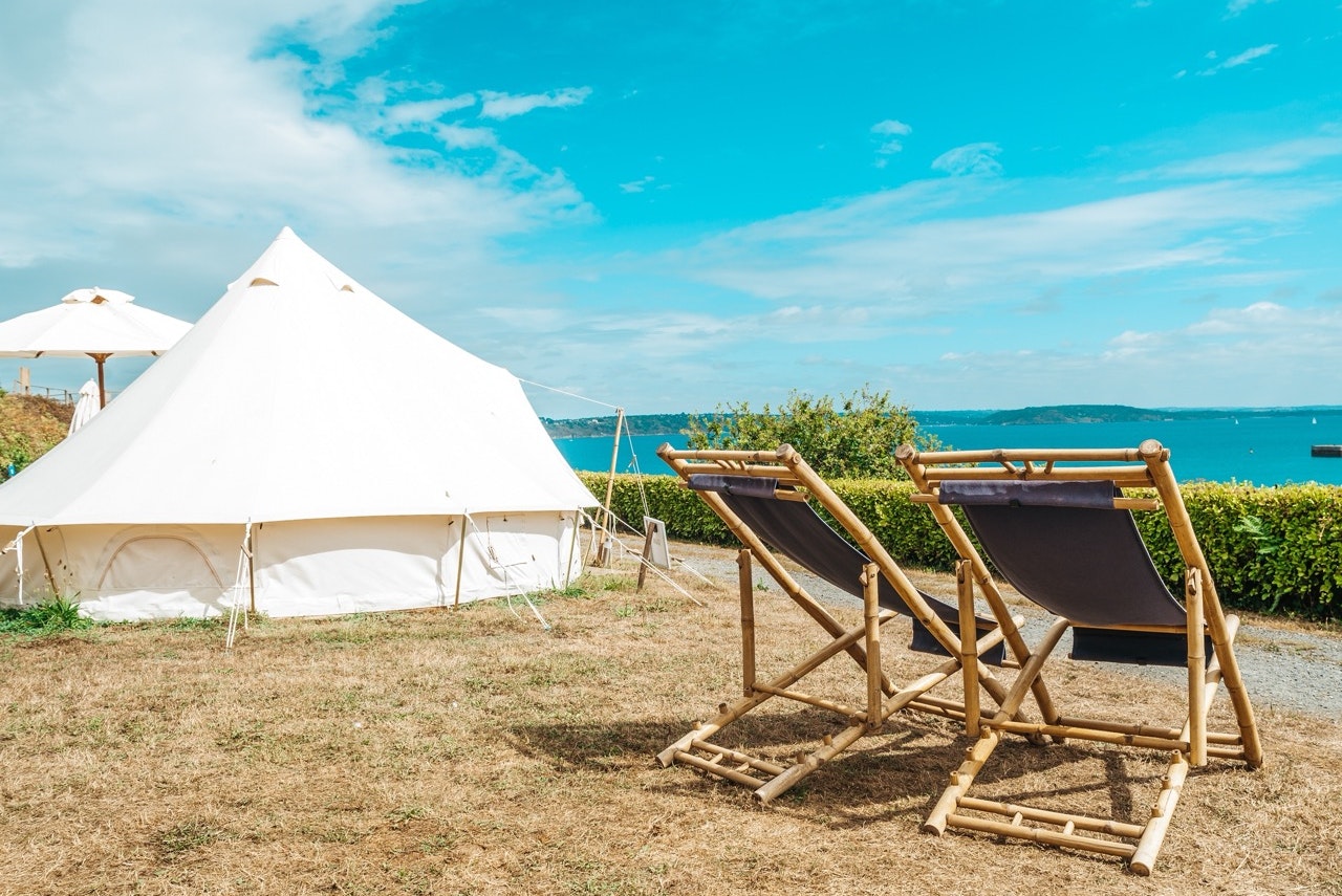 Lodg’ing Nature Camp Crozon - Glamping-Zelt mit Blick auf das Wasser